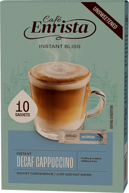 Cafe enrista cappuccino decaf 10s 533x800