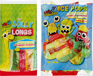 Jolly jumbo ice lollies range